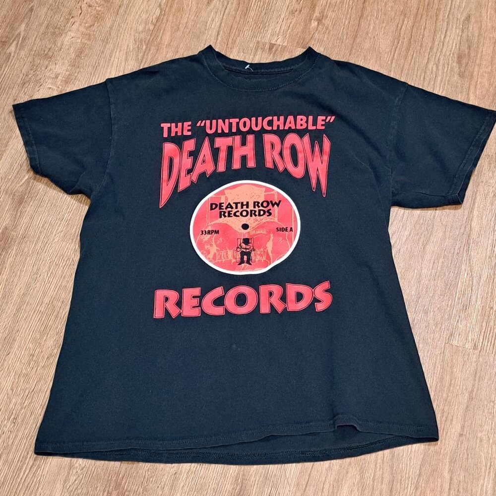 Untouchable Death Row Records Black Men's Tee Shirt Size Large - Picture 3 of 8